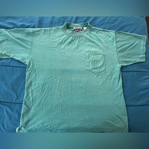 Vintage Bugle Boy T-Shirt Men’s Faded Embroidered Logo Pocket Tee 80’s